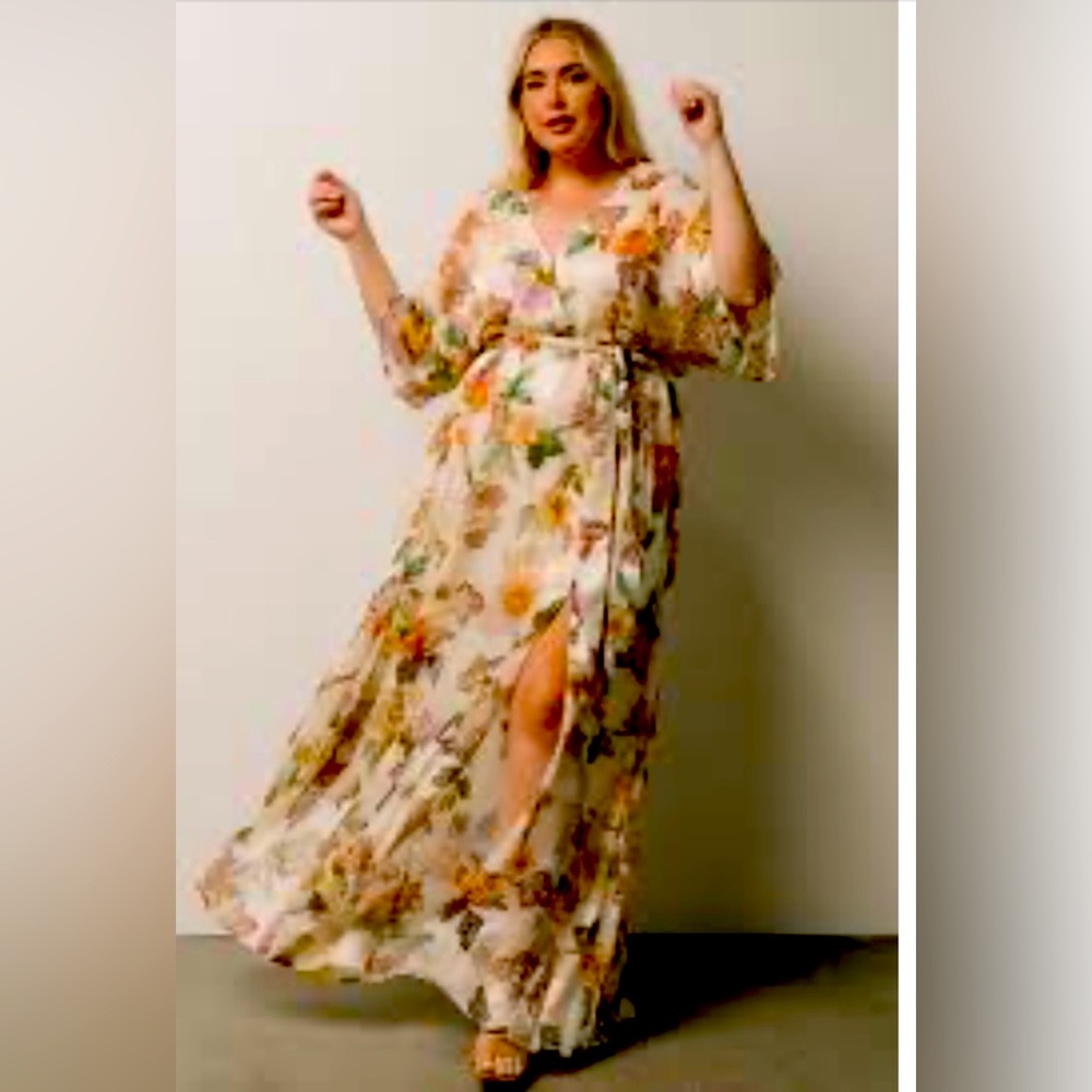 Baltic Born Corinth Maxi Dress in Jacquard Multi Floral